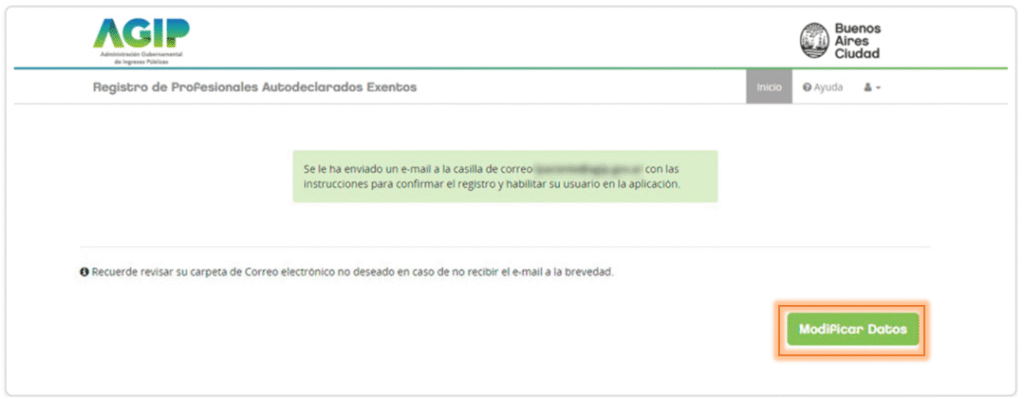 AGIP, Ingresos Brutos: Registro de Profesionales Autodeclarados Exentos image